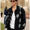 Kit Price Paris Fashion Week Cell Phones Printed Black Jacket