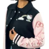 Kitty Rainbow Varsity Jacket