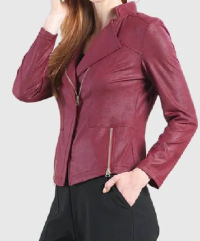 Shop Now Kotb The Today Show Red Leather Jacket