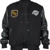 LA Kings Black Out Team Logo Varsity Jacket