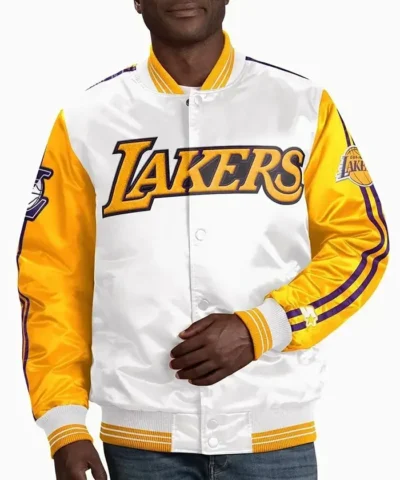 LA Lakers Varsity Satin Jacket
