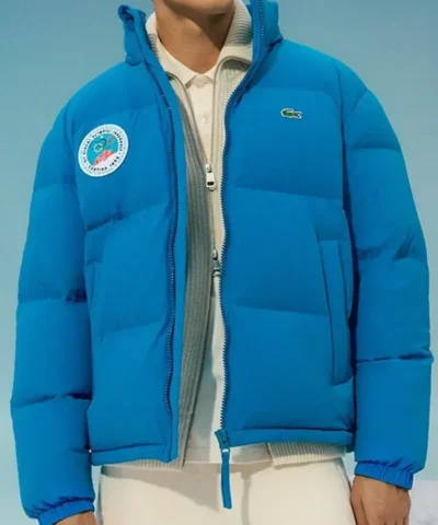 Lacoste x Olympic Heritage Cortina Blue Puffer Jacket
