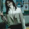Han Ji-Eun Study Group Beige Cropped Jacket