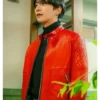 Lee Jun-ho Typhoon Family S01 Red Jacket