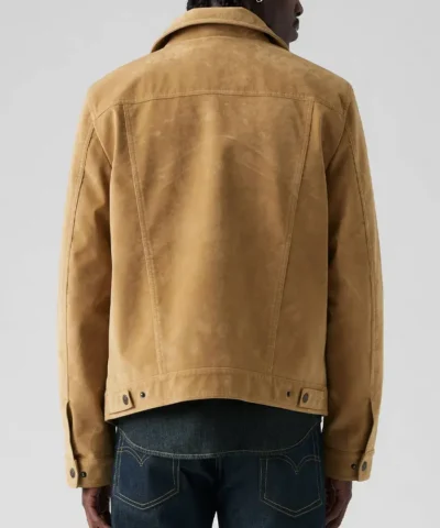 Classic Levi`s Suede Trucker Brown Jacket