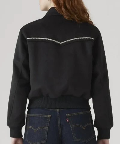 Levi`s Lennox Rodeo Full Snap Tap Black Jacket