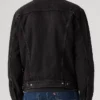 Levi`s Sherpa Collar Black Denim Jacket