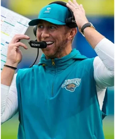 Shop Liam Coen Jacksonville Jaguars Blue Vest