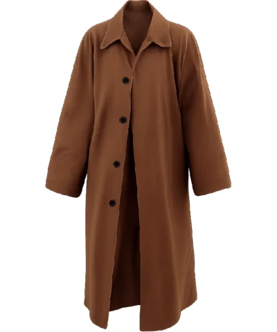 Order Lily Collins Orient Express Brown Coat