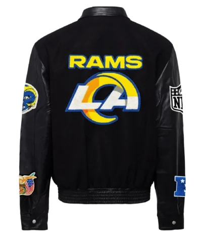 Los Angeles Rams Wool and Leather Varsity Jacket