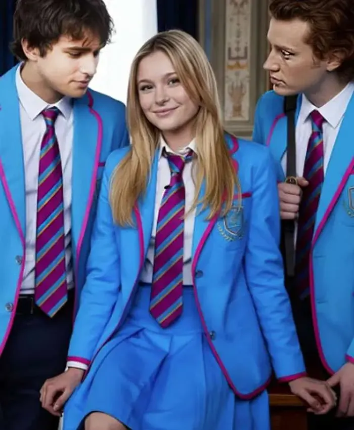 Love Me Love Me Mia Jenkins Blue Uniform Blazer