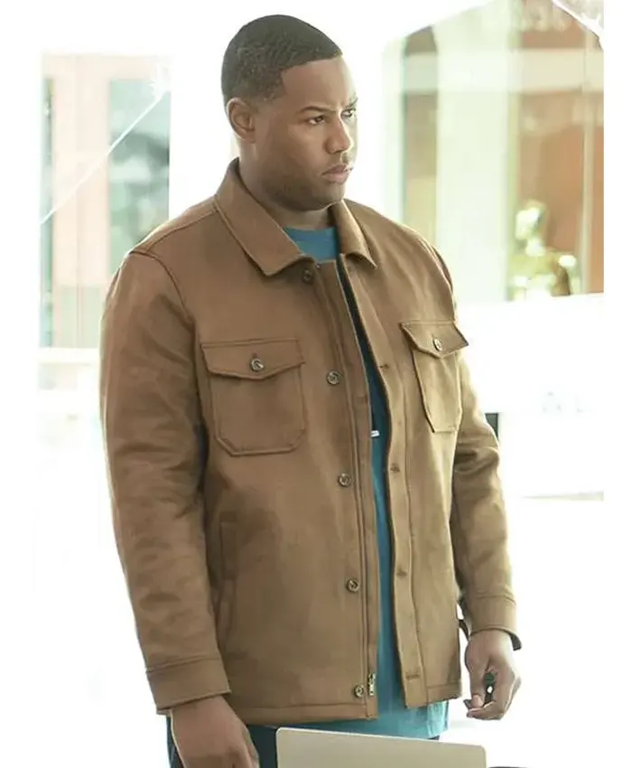Luke Tennie Abbott Elementary S05 Brown Jacket