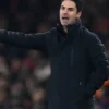 EFL Carabao Cup Arsenal Mikel Arteta Black Jacket