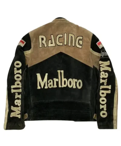 Marlboro Cafe Racer Motorcycle Leather Jacket