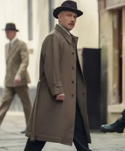 Martin Freeman Agatha Christies Seven Dials Wool Coat