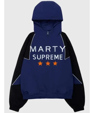 Bill Nye Marty Supreme Blue & Black Hooded Jacket