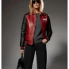 Marty Supreme Red Varsity Leather Jacket