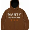 Timothee Chalamet Marty Supreme Brown Hooded Jacket
