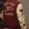 Matching Couple Valentine`s Day Varsity Jacket For Man