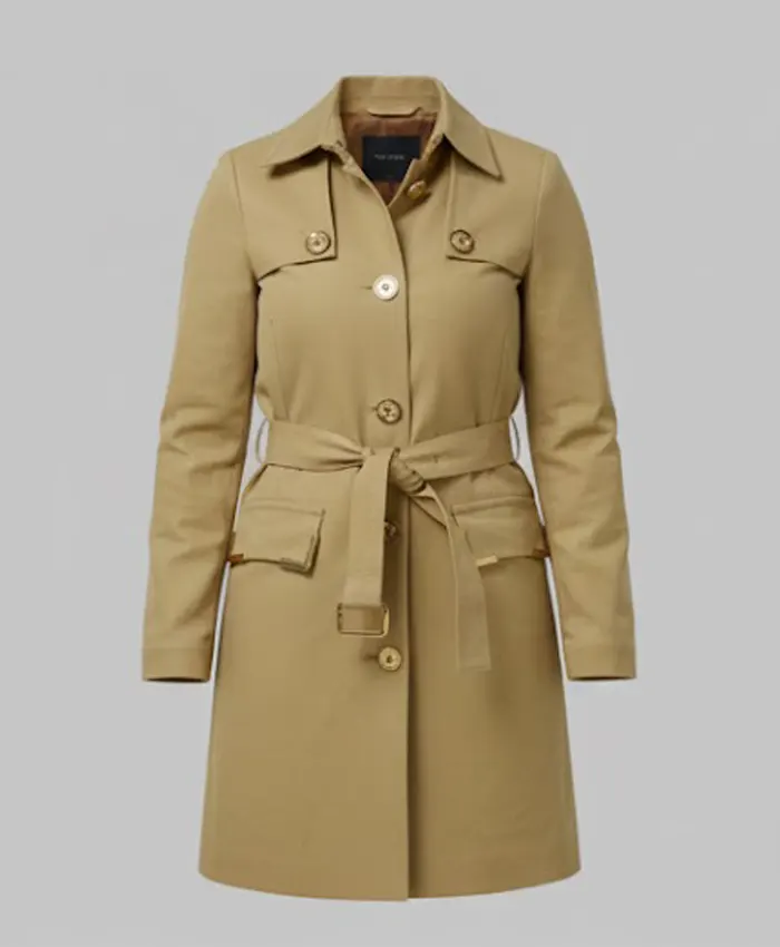 Tv Series Leah Collins Maxxed Out 2026 Beige Coat