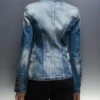 Medicine S12 Blue Distressed Denim Blazer