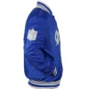 Dallas Cowboys Gray and White Rib Blue Jacket