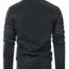 Retro Pegasus Cafe Racer Black Leather Motorcycle Jacket