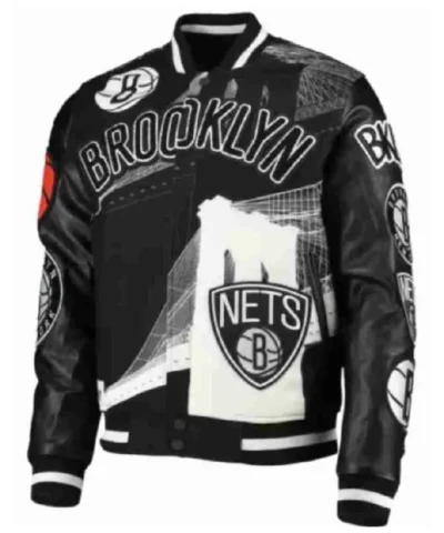 Men’s Pro Brooklyn Nets Black Jacket