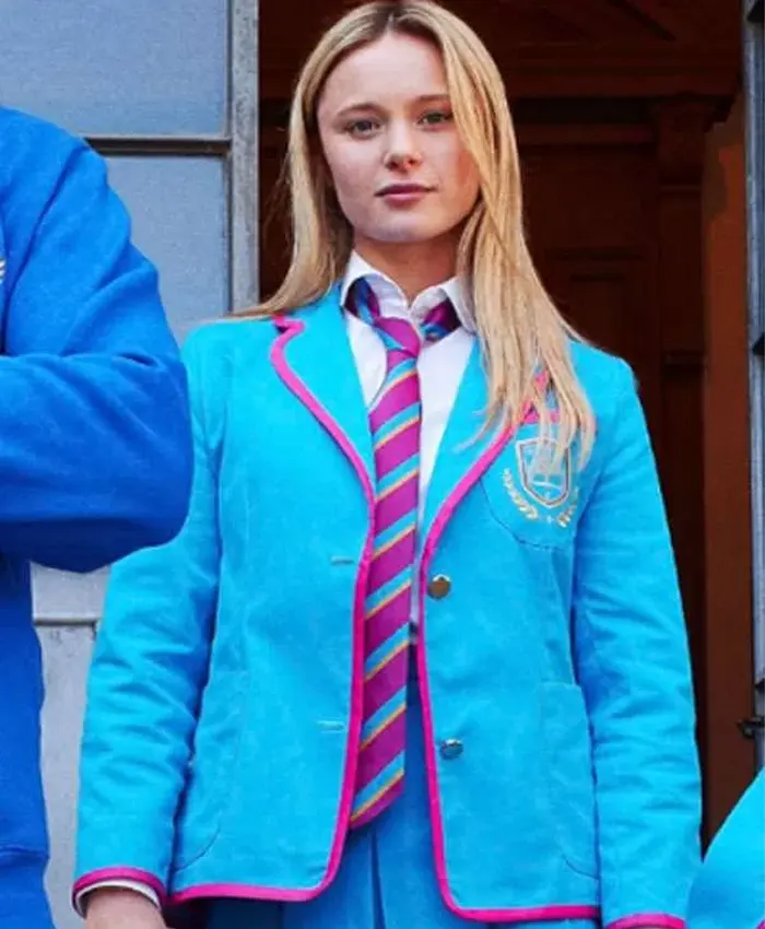 Love Me Love Me 2026 Mia Jenkins Blue Uniform Blazer