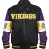 Minnesota Vikings Bomber Leather Jacket