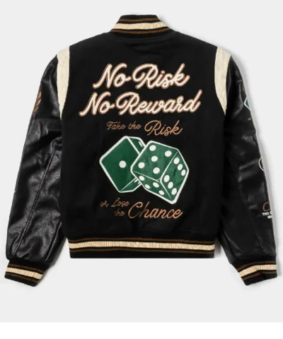 Alternative view of SP x Monopoly No Risk Varsity Jacket