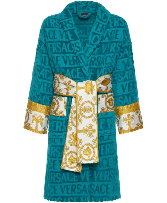 Multiple Styles Versace Blue Robe For Unisex