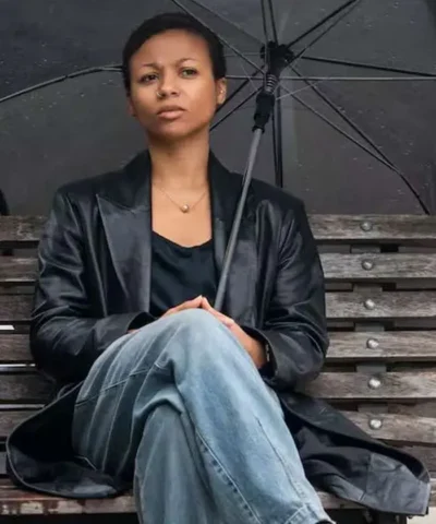 Industry S04 Myha’la Black Leather Coat