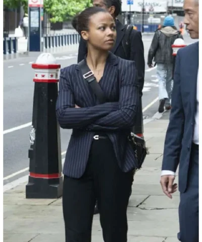 Myha’la Industry Blue Striped Blazer