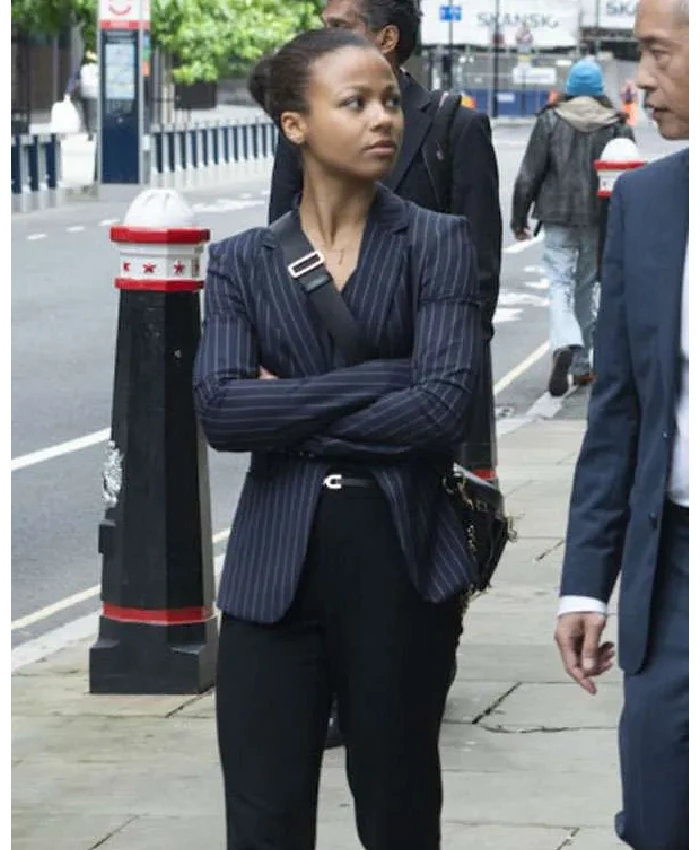 Myha’la Industry Blue Striped Blazer