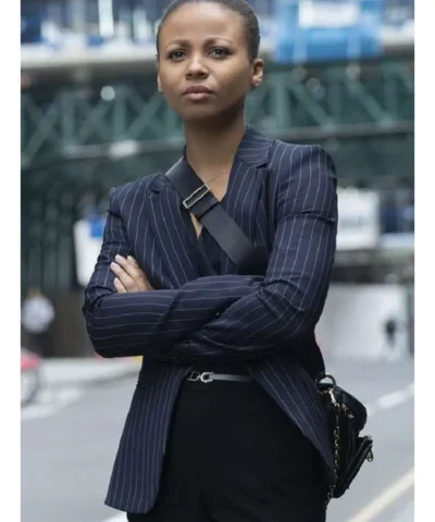 Myha’la Industry Blue Striped Blazer