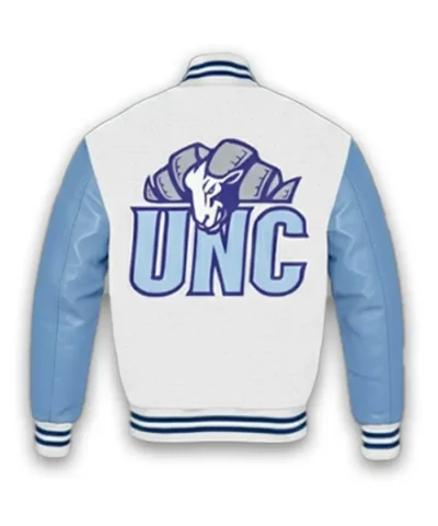 NCAA North Carolina Tar Heels Light Blue and White Varsity Jacket