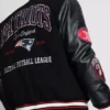 NFL New England Patriots Black Varsity Jacket