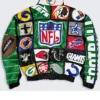 NFL Vintage teams logo Leather Jacket