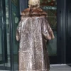 NY Rita Ora Prada Camel Shearling Coat
