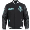 New York Liberty Classics Rib Retro Varsity Black Jacket