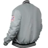 Silver New York Yankees 90’s Full-Snap Jacket