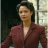 Newton Westworld S3 E2 Maroon Blazer