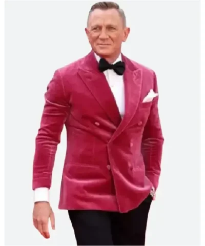 No Time to Die Event Daniel Craig Velvet Blazer