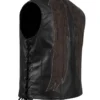 The Walking Dead Norman Reedus Black Leather Vest - 1