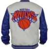 Ny Knicks Cream And Royal Jacket