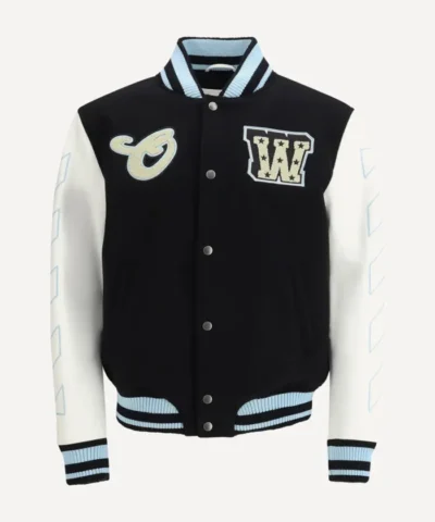 OFF White Star Logo Varsity Jacket