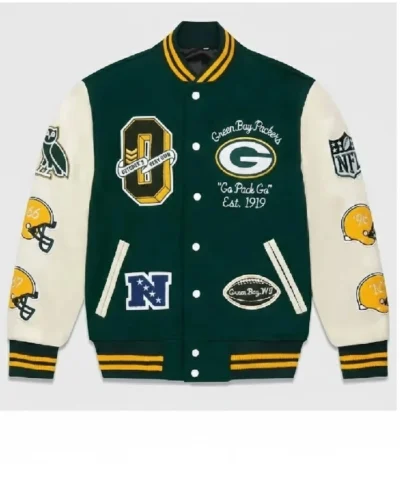 OVO Green Bay Packers Varsity Jacket