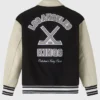OVO Kings Black and Beige Varsity Jacket