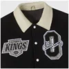 Shop Now OVO Kings Black and Beige Varsity Jacket